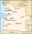 A map of Angola. (PD) Image: CIA