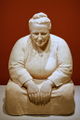 Jo Davidson's life-size terra cotta sculpture of Gertrude Stein created in Paris in 1923, now in the Smithsonian National Portrait Gallery. A bronze cast of this sculture was made in 1991 for Bryant Park, Manhattan, New York City. "There was an eternal quality about her," sculptor Jo Davidson (a Stein friend from her Paris years) wrote. "She somehow symbolized wisdom." He depicted her here as "a sort of modern Buddha."