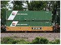 File:Intermodal shipping containers on a railway flat car.jpg