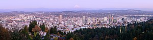 Portland from Pittock Mansion October 2019 panorama 2.jpg